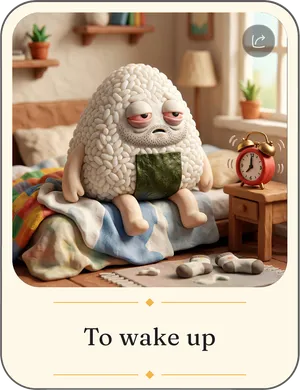 To wake up card